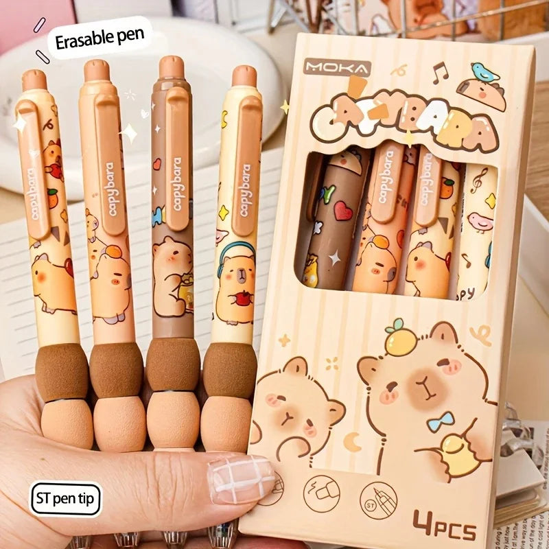 Capybara Erasable Gel Pen Set