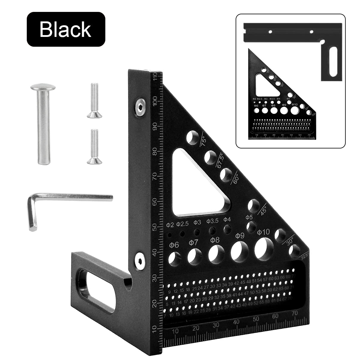 ABS Multifunctional Woodworking Angle Ruler