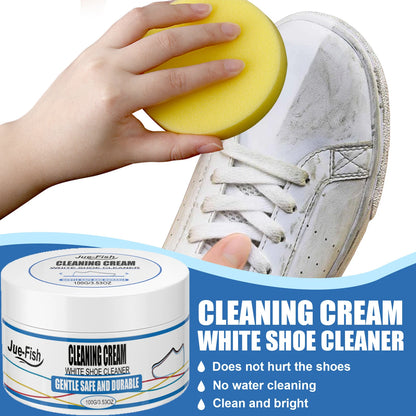 No-Rinse Shoe Cleaning Cream for Sports, Canvas & Synthetic Leather Shoes