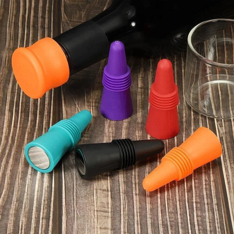 Silicone Wine Bottle Stopper Set