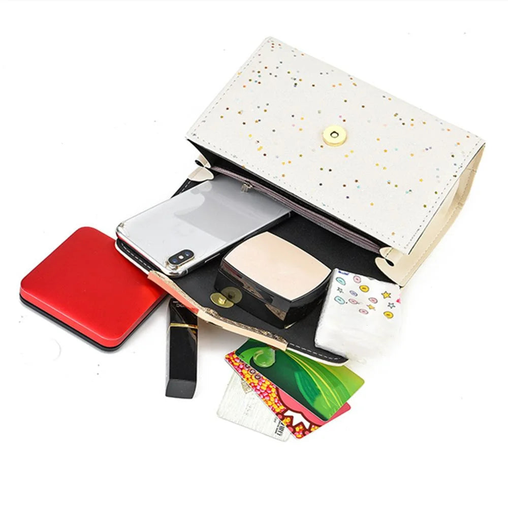 Elegant PU Leather Tassel Crossbody Messenger Bag