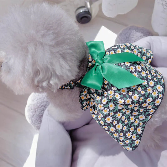 Floral Cat & Small Dog Princess Dress