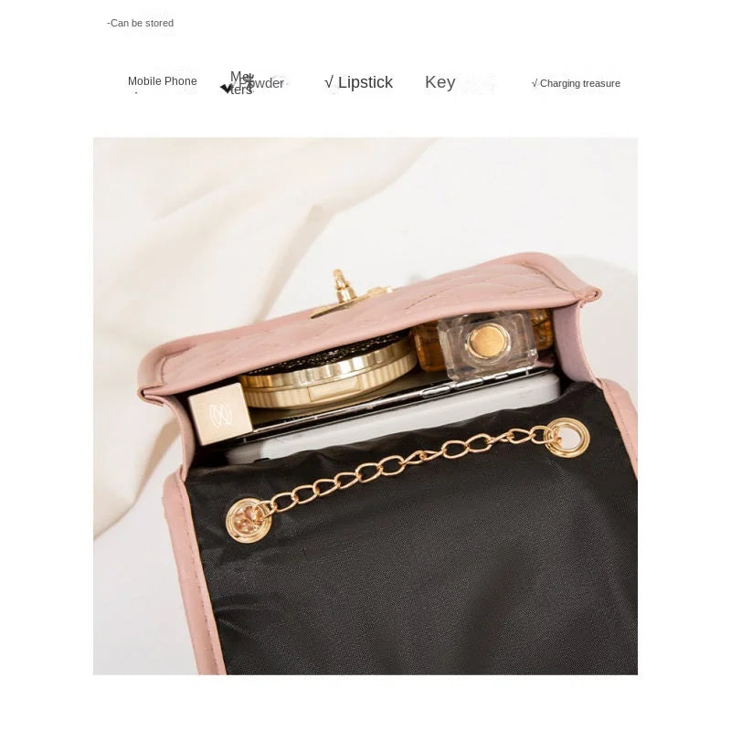 Quilted Chain Crossbody Bag