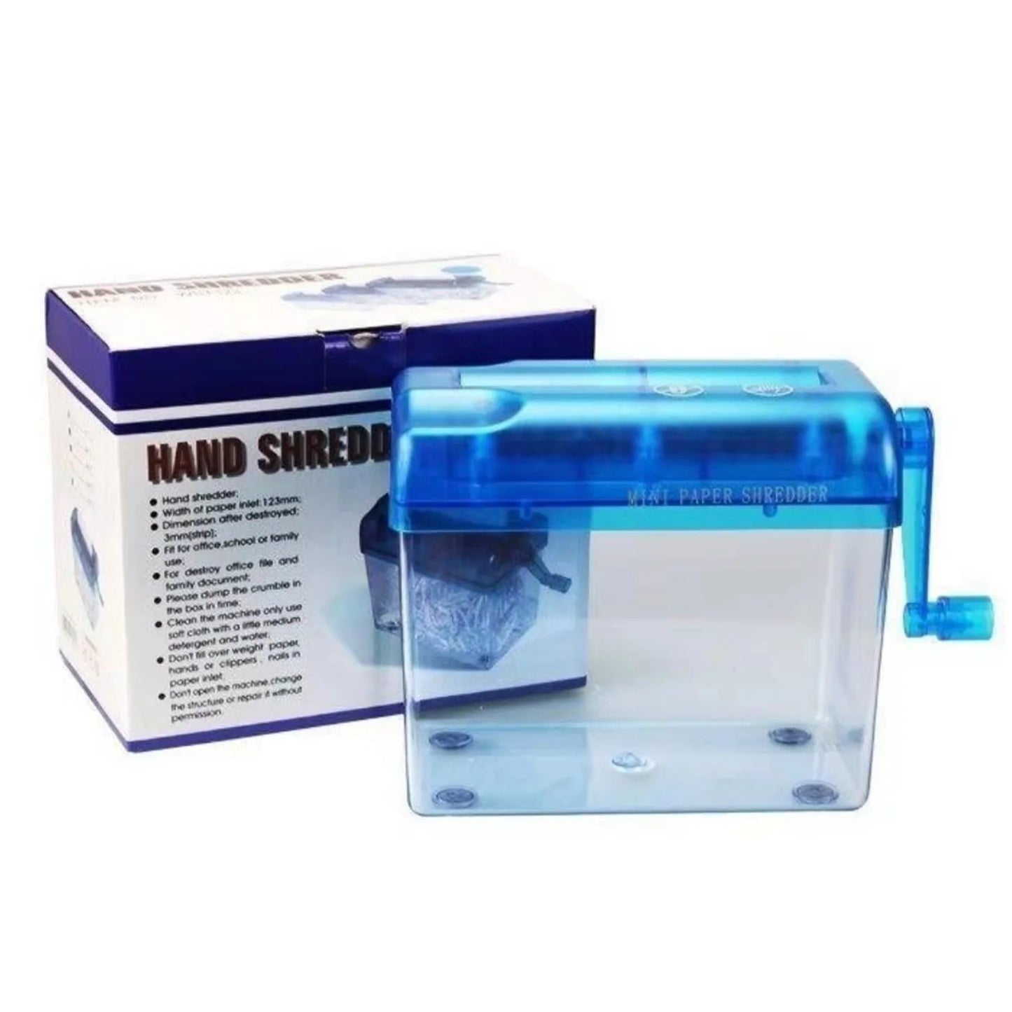 Portable Manual Paper Shredder