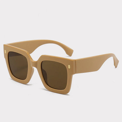 Classic Luxury Brand Designer Big Frame Square Sunglasses