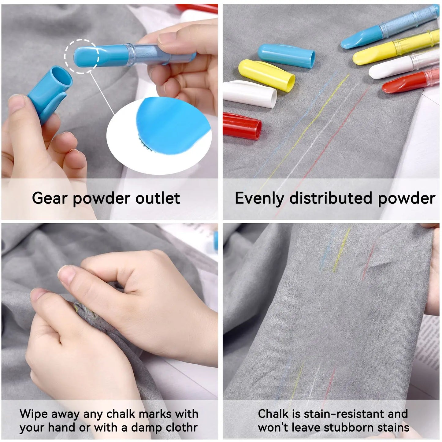 Pen-Style Erasable Fabric Chalk Marker