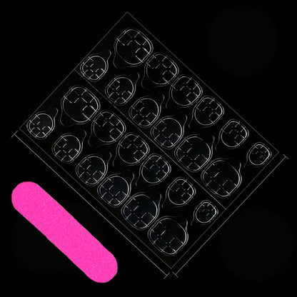 Long Coffin Press-On Nail Set