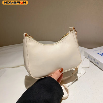 Women’s Minimalist Crescent Crossbody Handbag