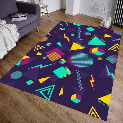 Arcade Stars Retro Gaming Area Rug