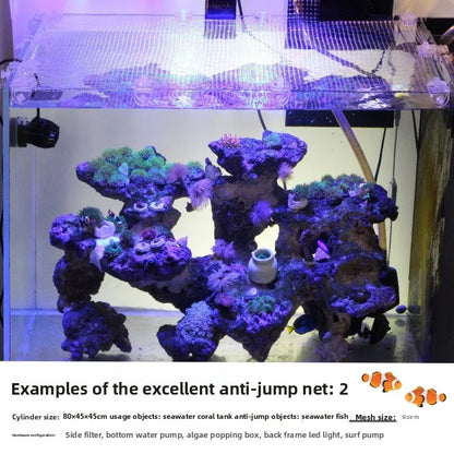 Aquarium Anti-Jump Mesh Lid