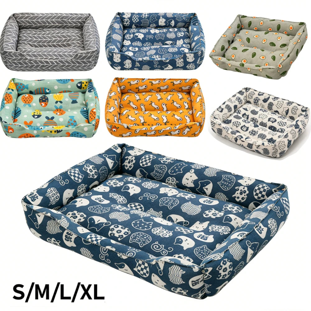 Linen Cooling Pet Sofa Bed