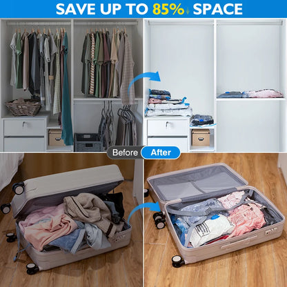 Reusable Vacuum Storage Bags with Travel Pump