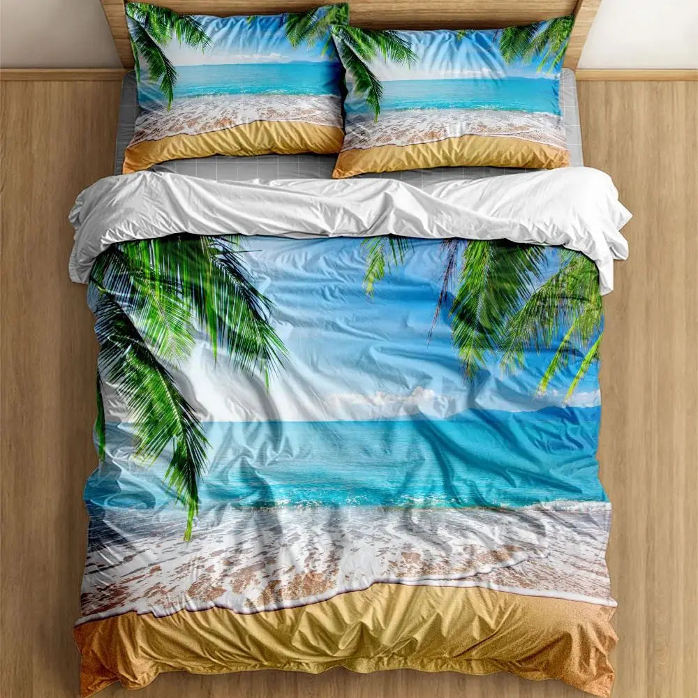Sunset Hawaii Duvet Cover Set