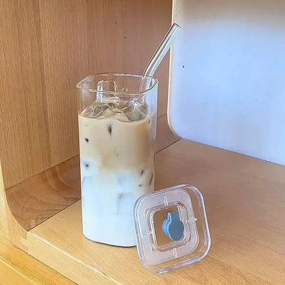 Square Glass Coffee Tumbler Set