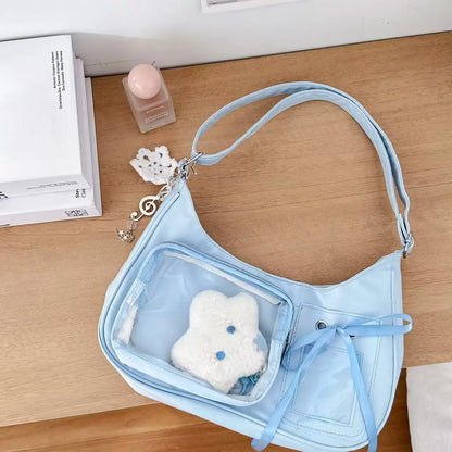 Y2K Transparent Ita Shoulder Bag