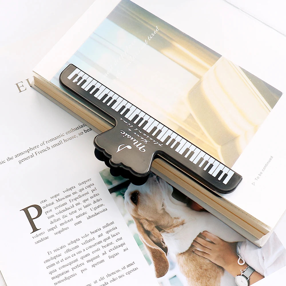 Portable Music Book Page Clips for Piano, Keyboard & Sheet Music