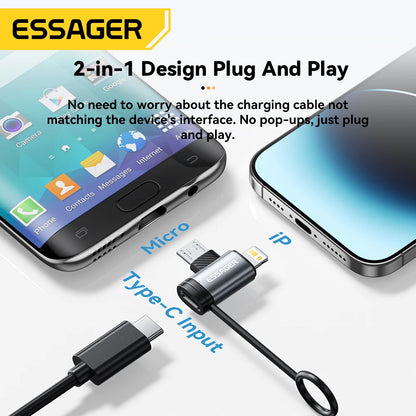 ESSAGER USB-C Female Adapter Converter for iPhone