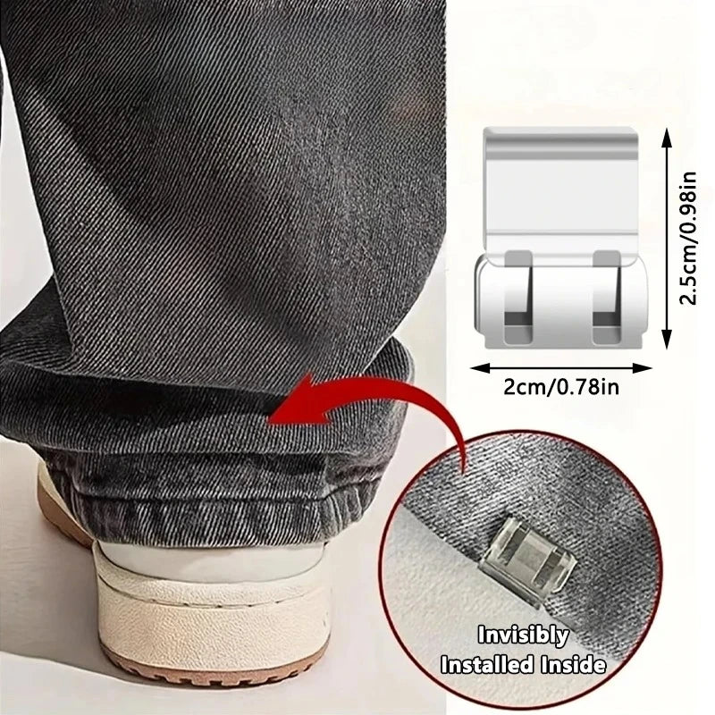 No-Sew Trouser Length Adjustment Clips – U-Shape Pant Hem Clips