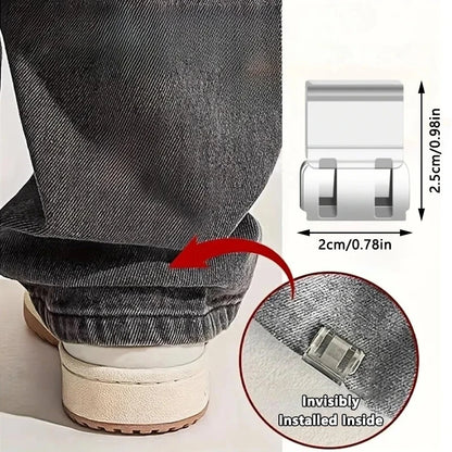 No-Sew Trouser Length Adjustment Clips – U-Shape Pant Hem Clips