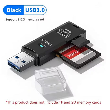 2-in-1 USB 2.0/3.0 Micro SD Card Reader
