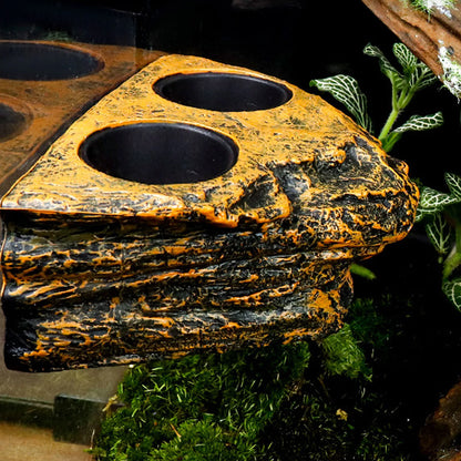 Magnetic Reptile Feeder Bowl for Terrarium Pets