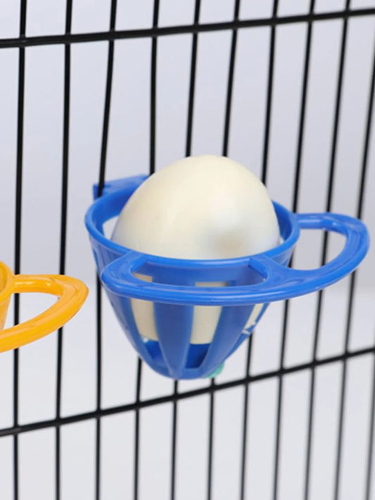 Plastic Bird Food Holder & Egg Feeding Basket for Bird Cages