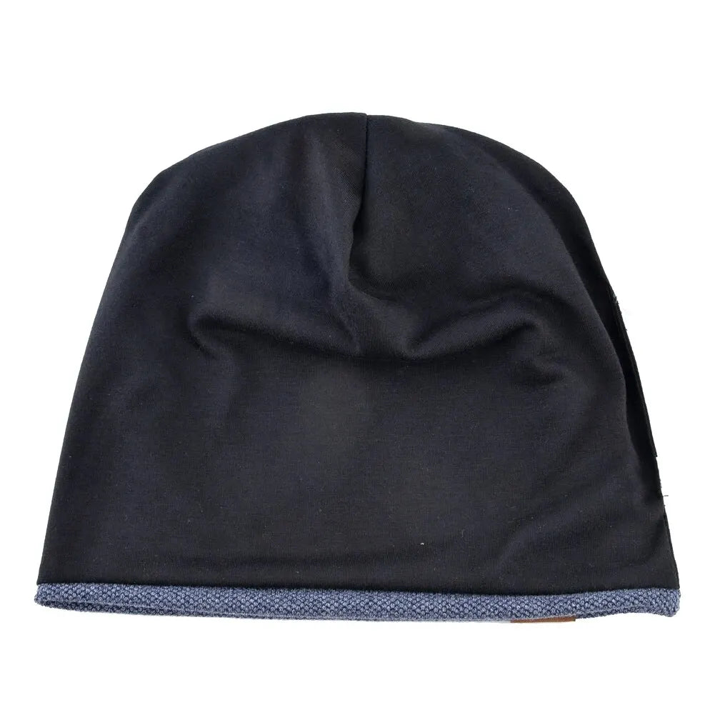 Unisex Cotton Knit Casual Beanie Hat