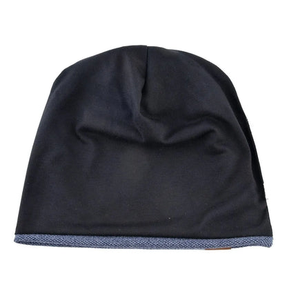 Unisex Cotton Knit Casual Beanie Hat