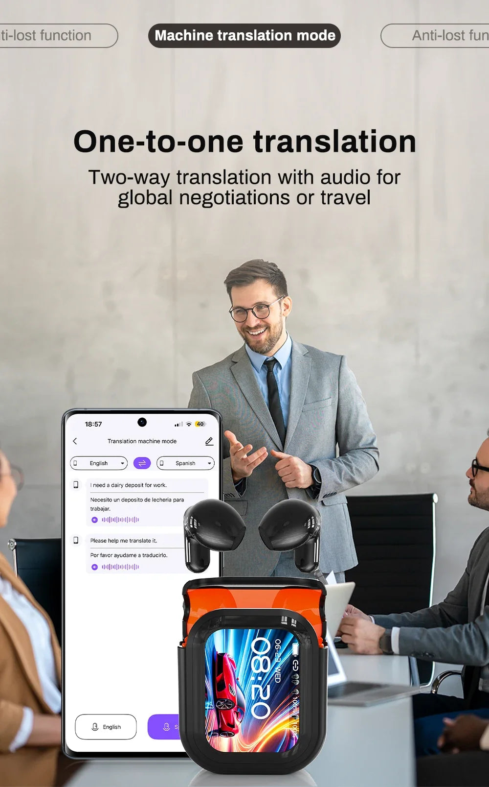 AI Translation Wireless Earbuds