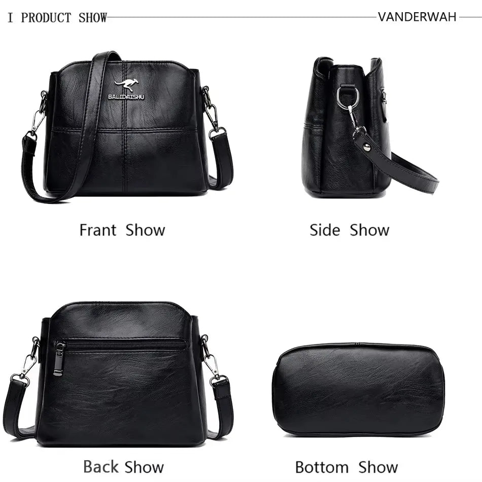 Large Capacity Women’s Leather Tote Handbag