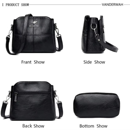 Large Capacity Women’s Leather Tote Handbag