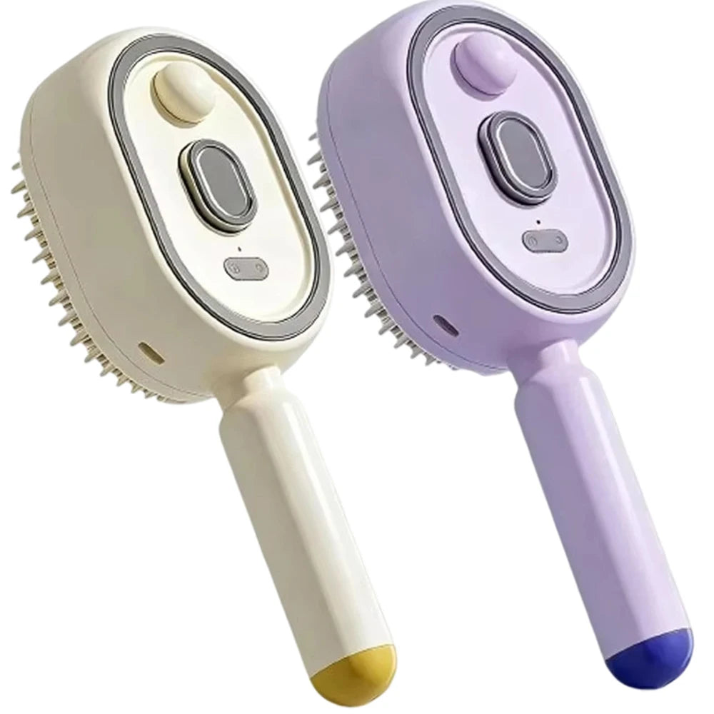 Electric Self-Cleaning Mist Hair Brush