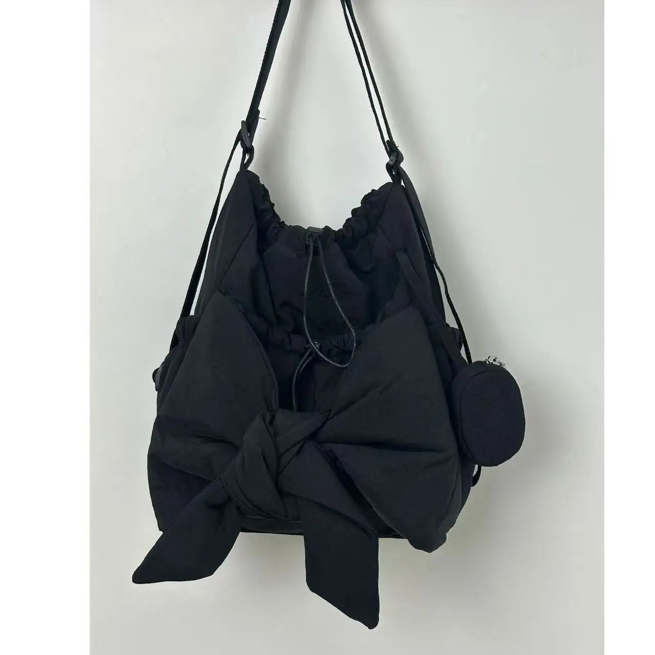 Minimalist Nylon Shoulder Tote Bag