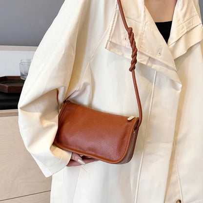 Genuine Cow Leather Crossbody Bag