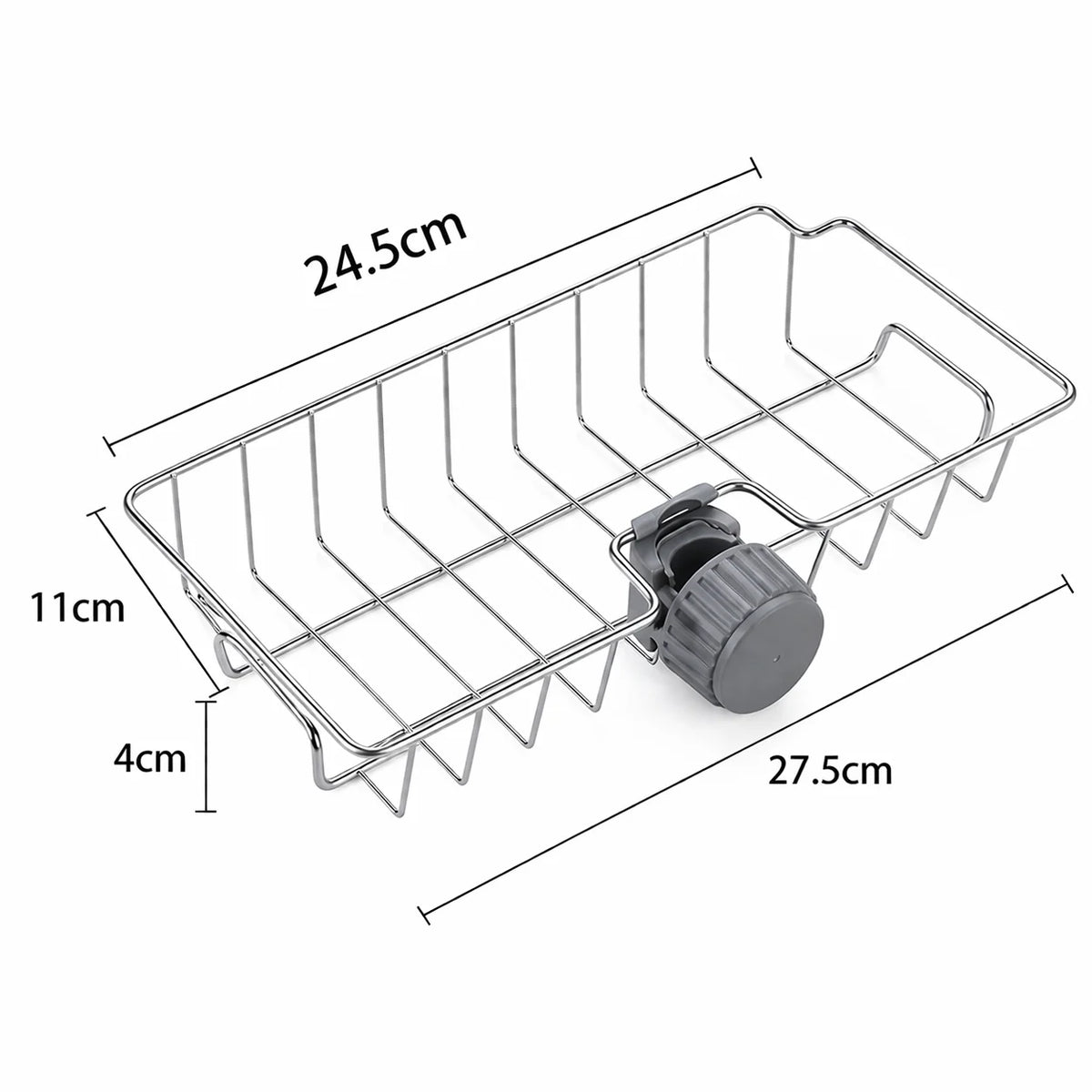 Kitchen Sink Faucet Sponge & Soap Organizer Rack