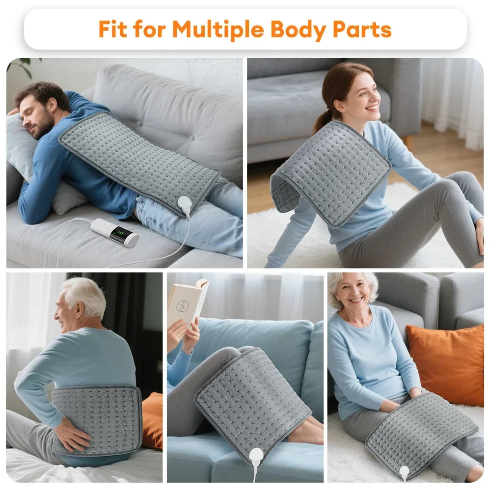 Adjustable Heated Therapy Pad with 9 Heat Levels & Timer