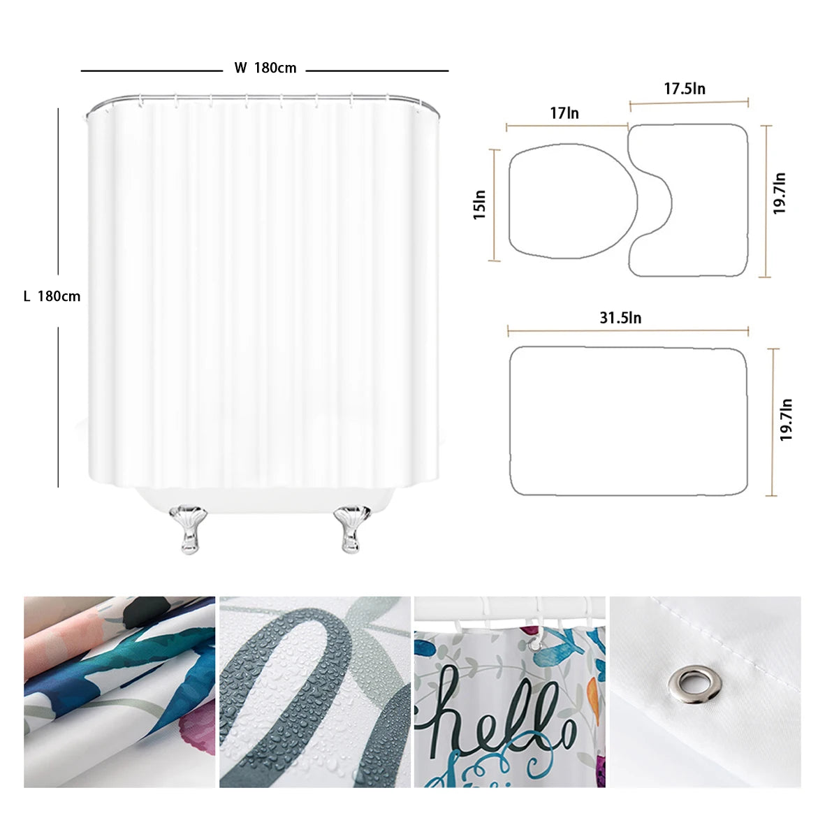 Ocean Seabed Bathroom Set