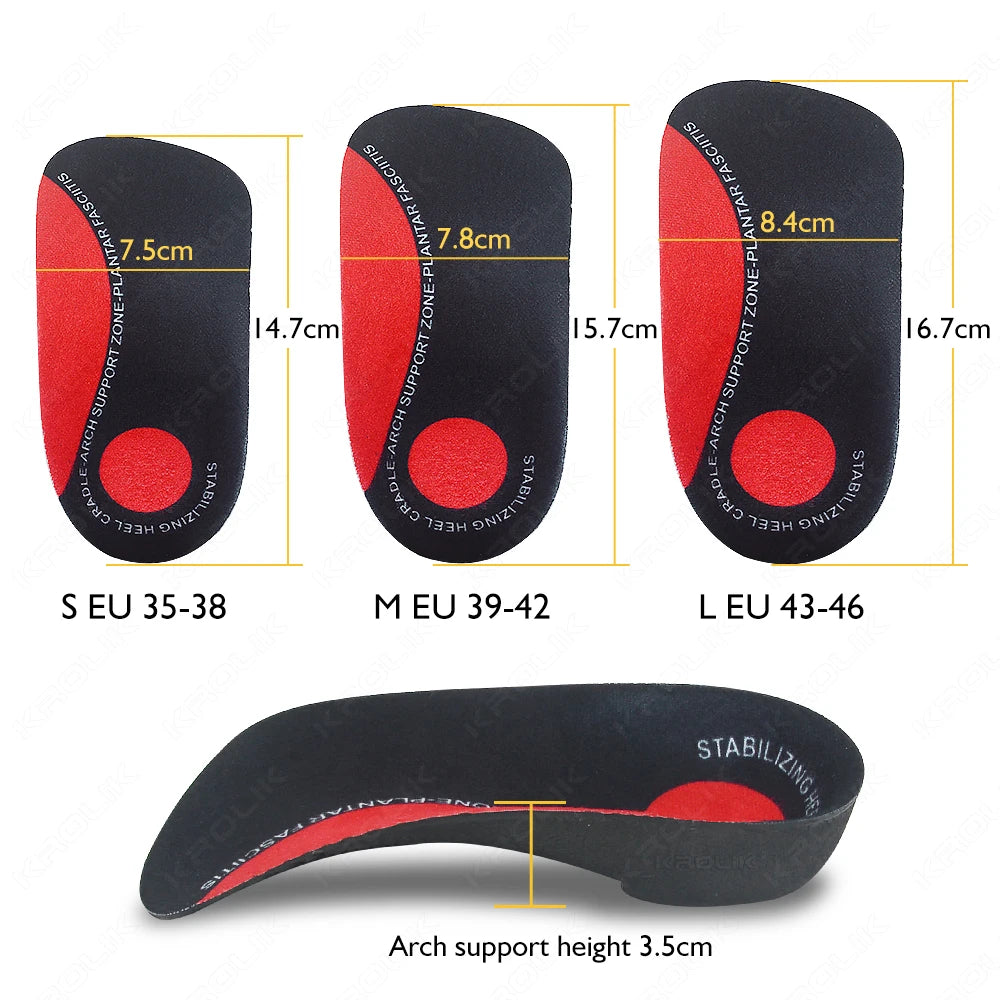 High Arch Support EVA Orthopedic Insoles