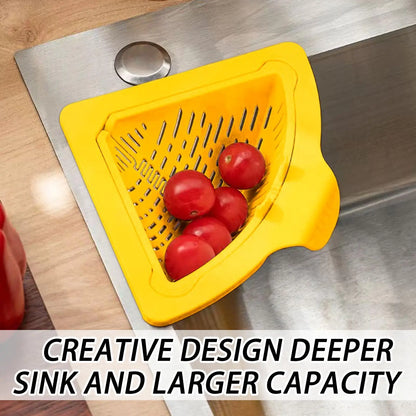 Magnetic Silicone Sink Corner Strainer Basket