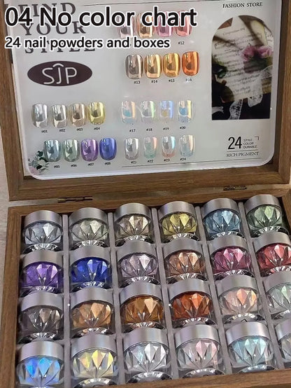 Color Moonlight Magic Mirror Nail Powder Set