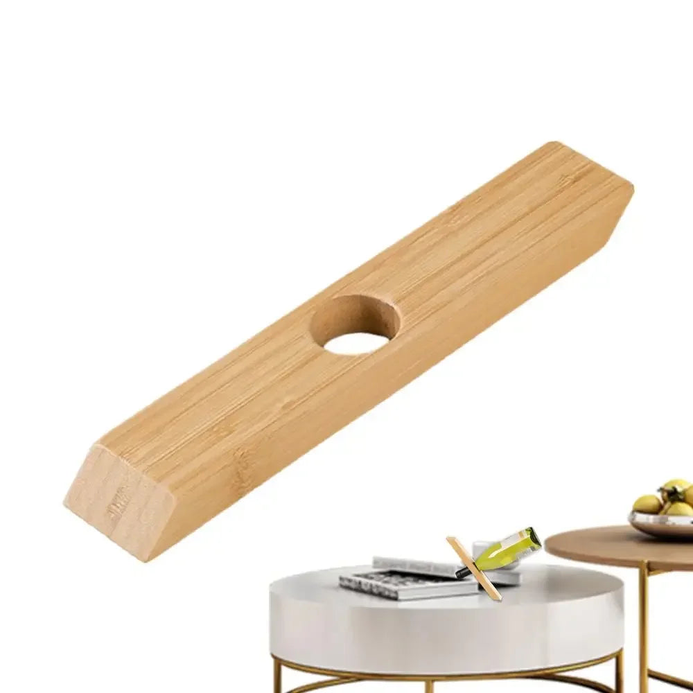 Floating Wooden Wine Bottle Display Stand