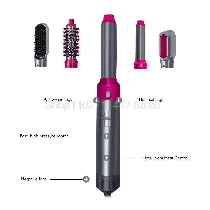 5 in 1 Hair Straightener And Curling Iron