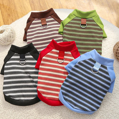 Striped Pet Pullover Shirt