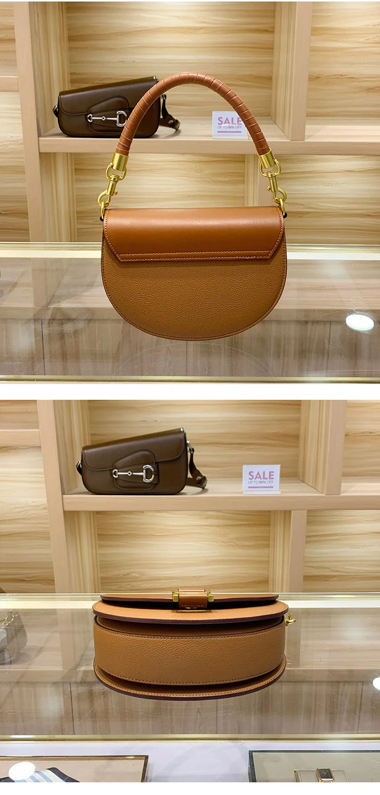 Vintage Leather Diaper Bag