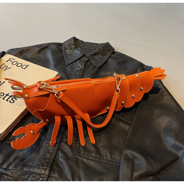 Shaped PU Leather Crossbody Bag