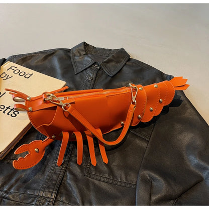 Shaped PU Leather Crossbody Bag