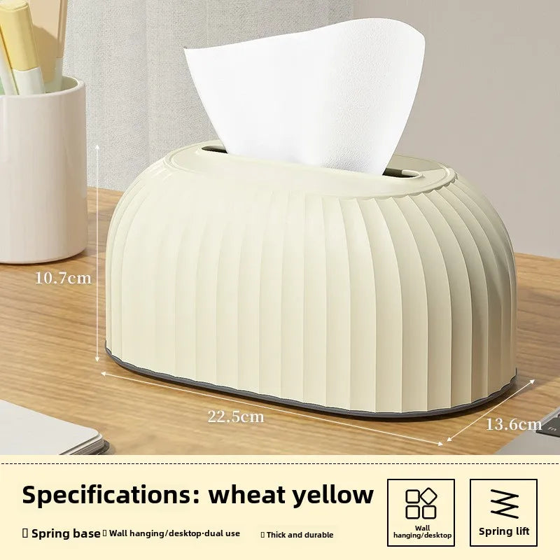 Scandinavian Tissue Box with Storage Drawer