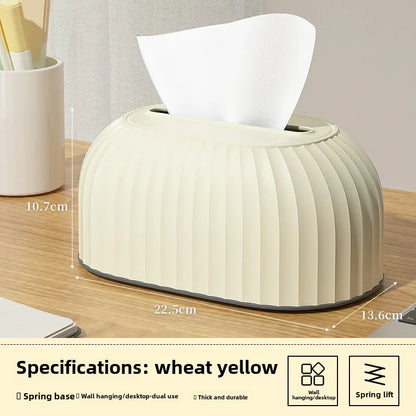 Scandinavian Tissue Box with Storage Drawer