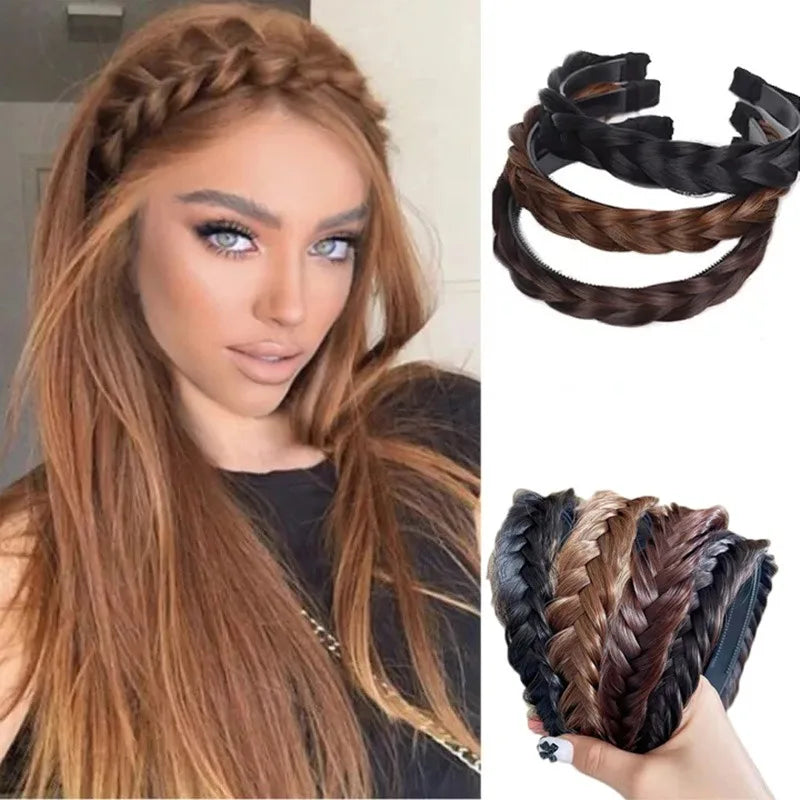 Synthetic Braided Hair Band for Women