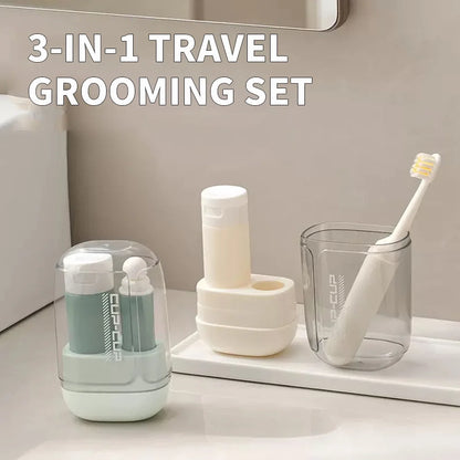 3-in-1 Travel Toothbrush & Toiletry Storage Set